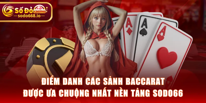 Điểm danh các sảnh Baccarat được ưa chuộng nhất nền tảng SODO66